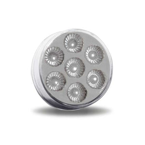 Trux TLED-2XCR 2" Round Clear Red LED (7 Diodes)"