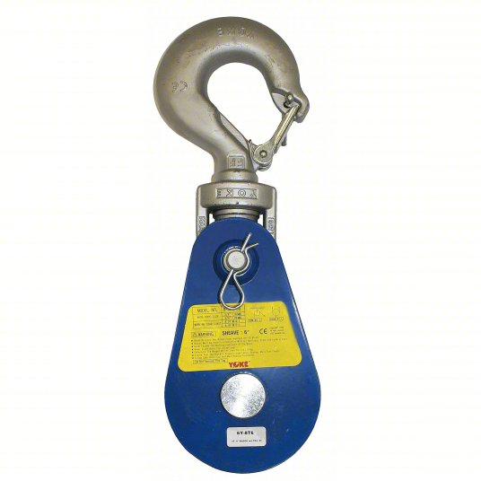 70052433 4 ton Yoke Snatch Blocks w/ Swivel Hook