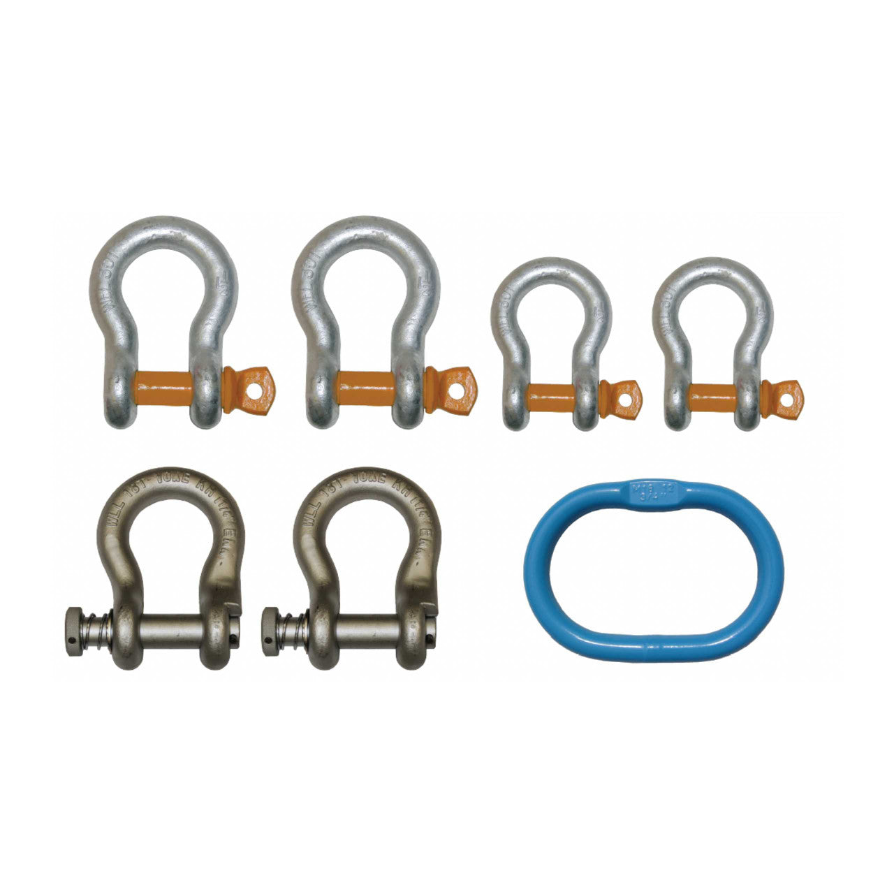 11FR-SKIT7 B/A Products Co. Fire Rescue Rigging 7 Piece Shackle Kit ...