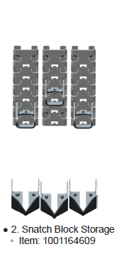 1001164609S Jerr-Dan INSTALL,SNATCH BLOCK STORAGE (Rotator)