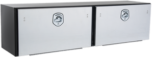 STTB78A Phoenix Toolbox 78"L x 20"D x 21"H steel body/ 2 stainless steel doors with Hansen compression style latch