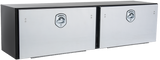 STTB78A Phoenix Toolbox 78"L x 20"D x 21"H steel body/ 2 stainless steel doors with Hansen compression style latch