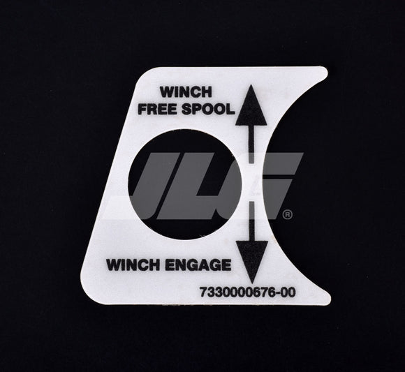 7330000676 Jerr-Dan DECAL AIR FREE SPOOL CONTROL H