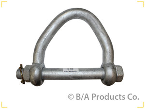 70050896 9-W6 B/A Bolt Style 6" Web Shackle