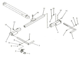 3500880062 Jerr-Dan LP TUBE WELD PIVOT (8 DEGREES)