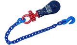 Snatch Block with Chain Extension