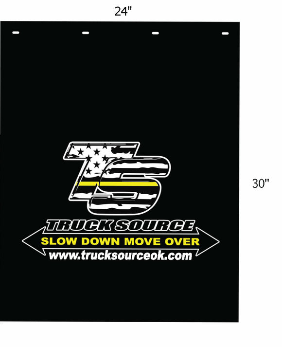 Truck Source Slow Down Move Over Mud Flaps 24