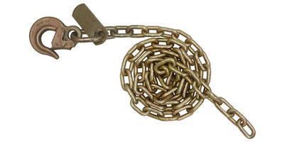 5/16'' x 12' Auto Transport Tow Chain with Heavy Duty Latched Sling Hook